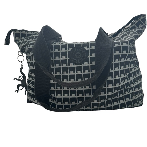 Kipling Large Defea Print- Black and Grey - Picture 2 of 11